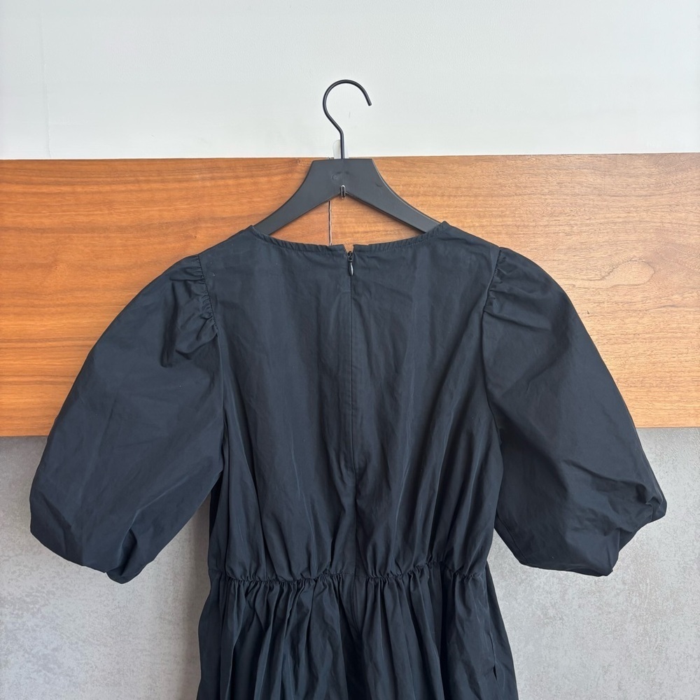 Madewell Poplin Crewneck Bubble-Sleeve Mini Dress, Size 2 - Picture 13 of 14